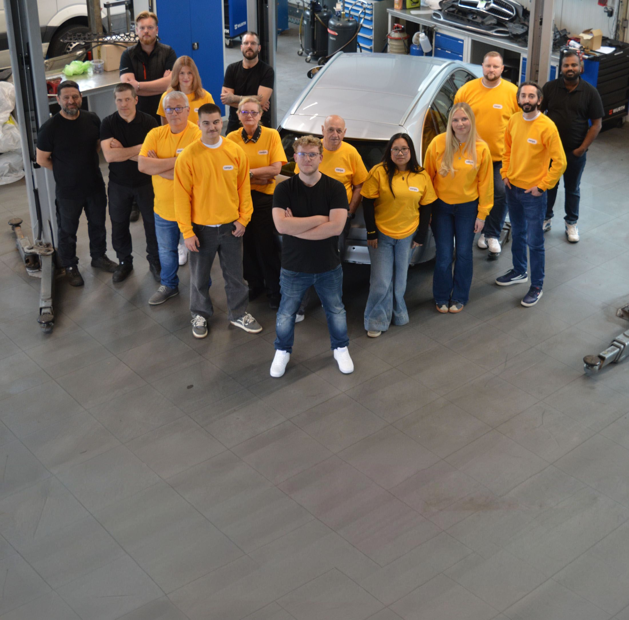 Das cenya. Team in der Werkstatt